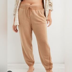 Aerie Joggers Sweatpants Brown Athletic Lounge Gym Sleep Comfy Soft Size Medium